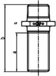 Croquis coté du raccord n° 534 avec les lettres de cotes du tableau