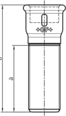 Croquis coté du raccord n° 536 avec les lettres de cotes du tableau
