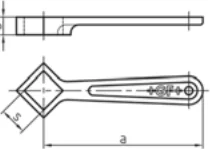 Croquis coté du raccord n° 901 avec les lettres de cotes du tableau